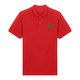 Rood biologisch katoenen poloshirt voor heren.