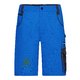 Blauwe werkshorts van polyester-katoenmix met zakken.
