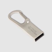 Metalen USB-stick met karabijnhaak Ragusa