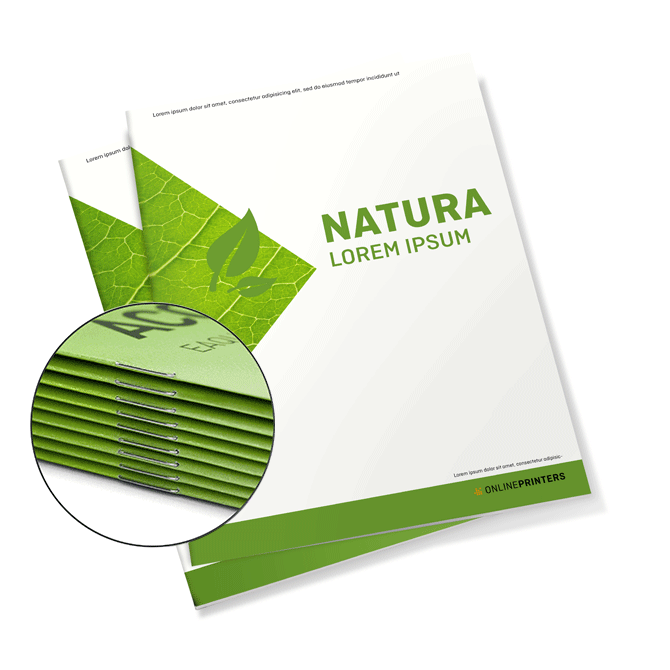 Brochures eco-/natuurpapier