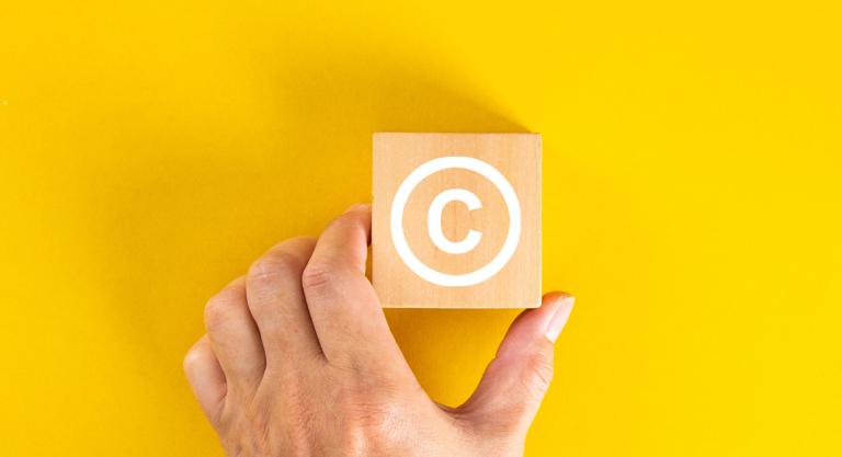 Copyright-teken, handelsmerk en geregistreerd handelsmerk in gebruik
